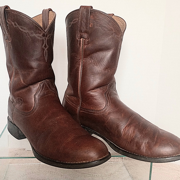Ariat Men Brown Boots Size 9 - Picture 3 of 12